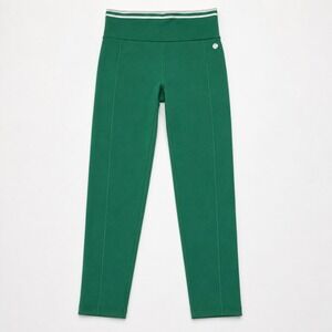 PENN Athletic Leggings Women Medium Green FA25 P000210 Striped Waist Activewear